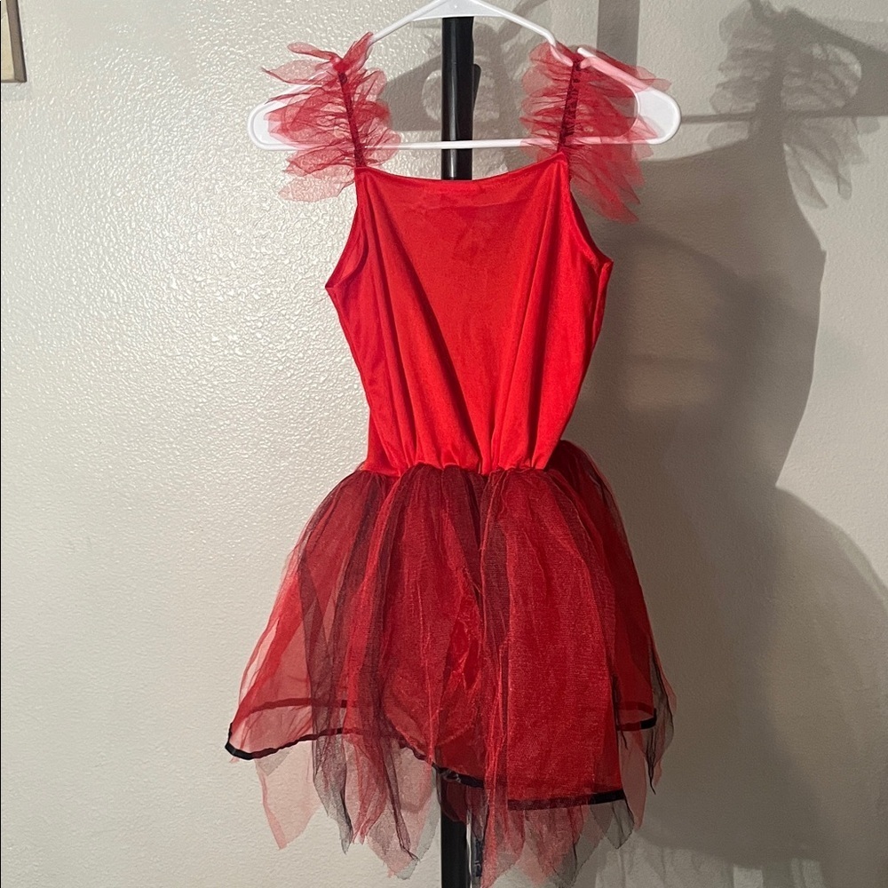 Girls XL Delvina Devil Costume with Tutu - Picture 4 of 4